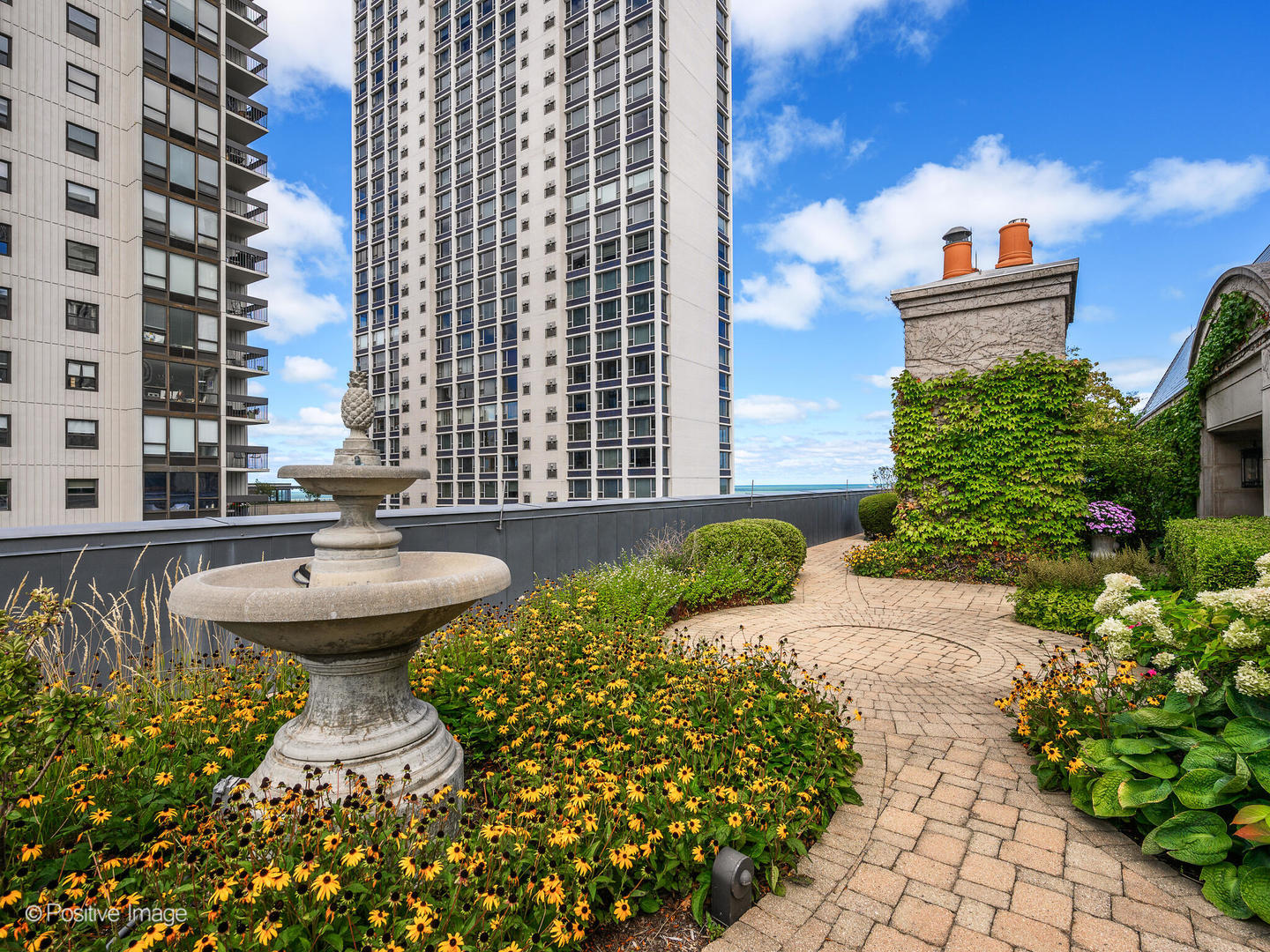 65 East Goethe Street, Unit 8N Chicago, IL 60610 - Photo 53 of 53 a front view of a building with garden and seating area