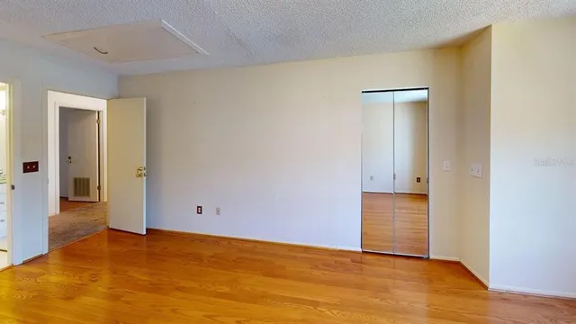 wooden floor in a room