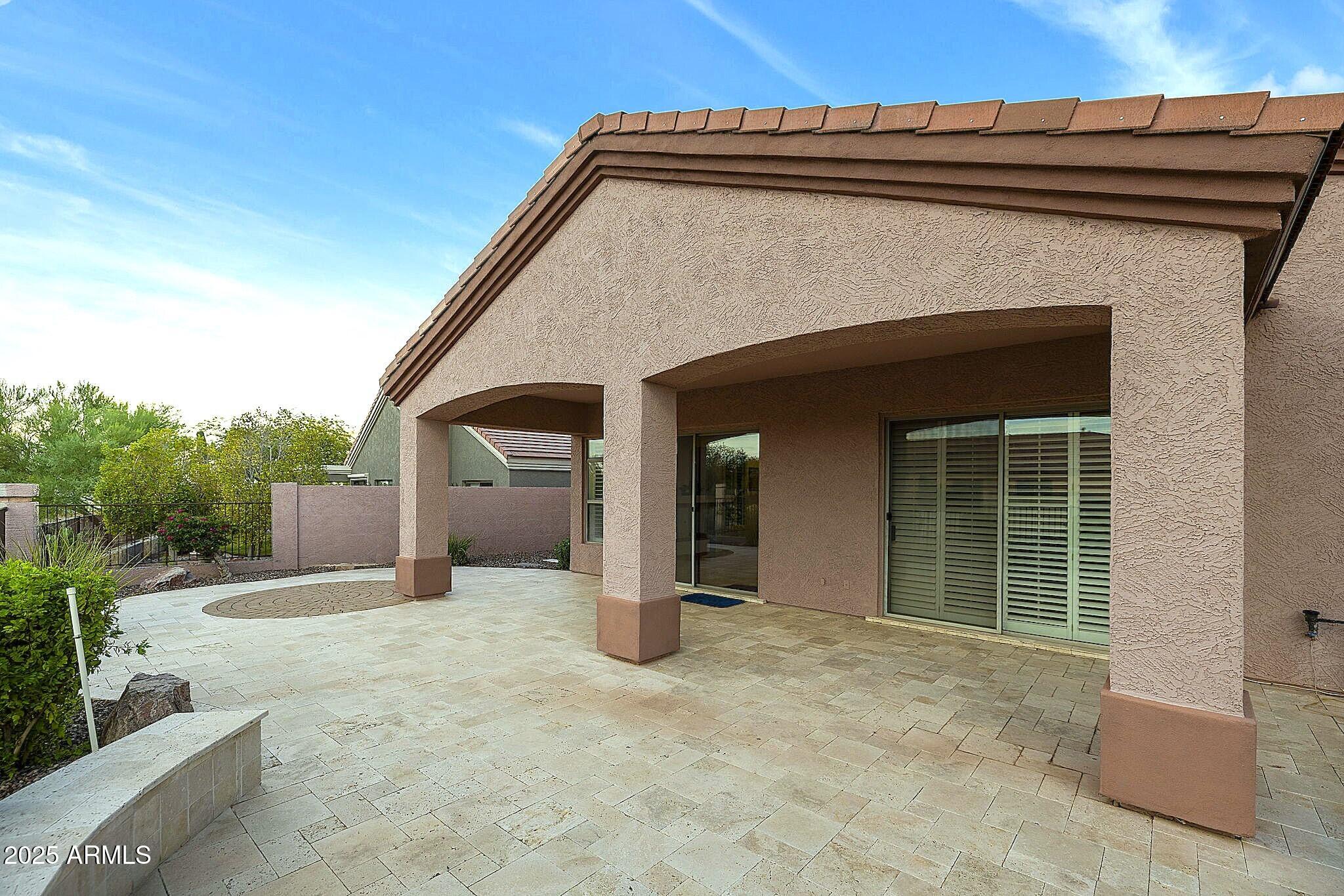 6334 East Viewmont Drive, Unit 57 Mesa, AZ 85215 - Photo 33 of 61 Travertine Patio