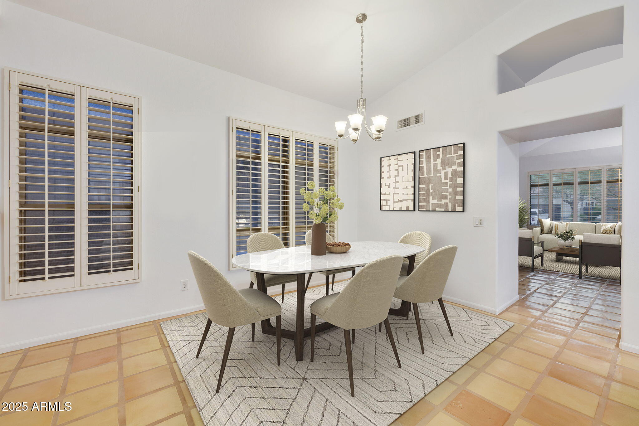 6334 East Viewmont Drive, Unit 57 Mesa, AZ 85215 - Photo 6 of 61 a view of a dining room with furniture window and outside view