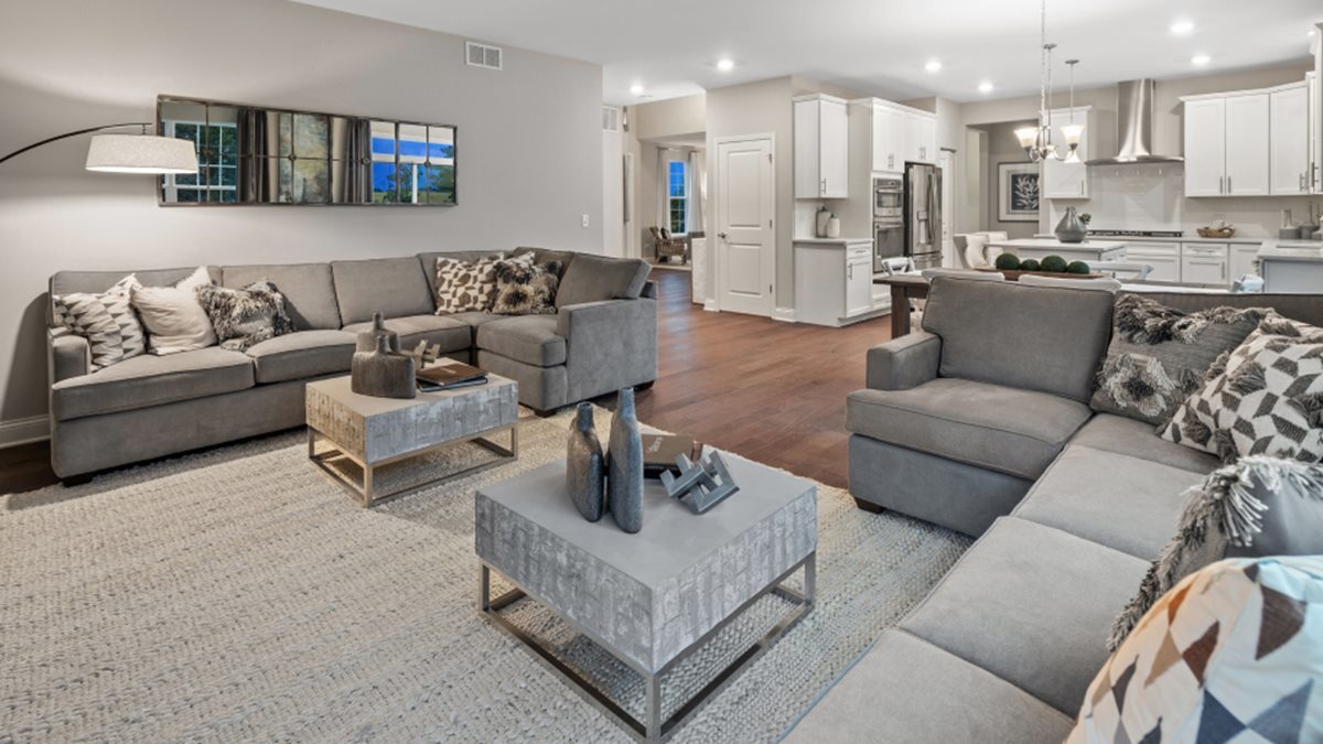 229 Bowers Street Elburn, IL 60119 - Photo 7 of 11 a living room with furniture and a view of kitchen