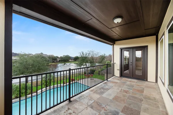 a view of a porch