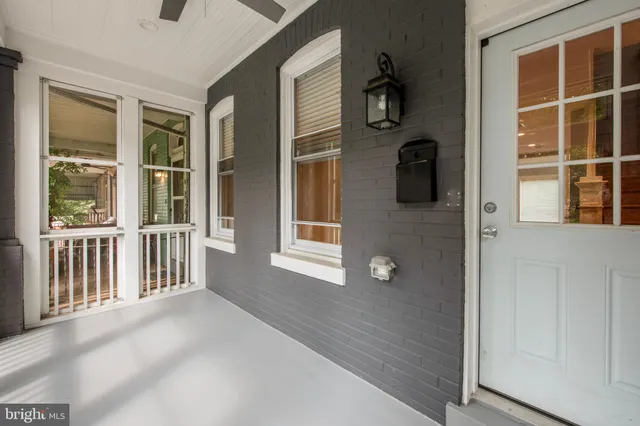 a view of front door and porch