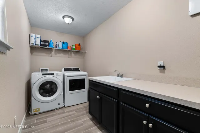 a view of a porch and garden