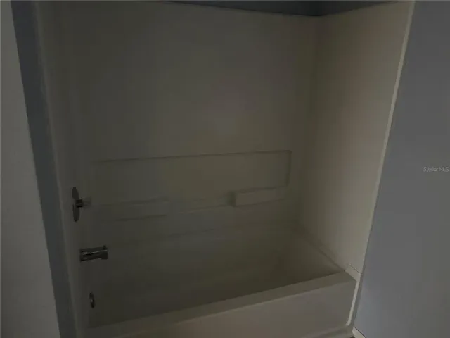 a close up of a bathtub