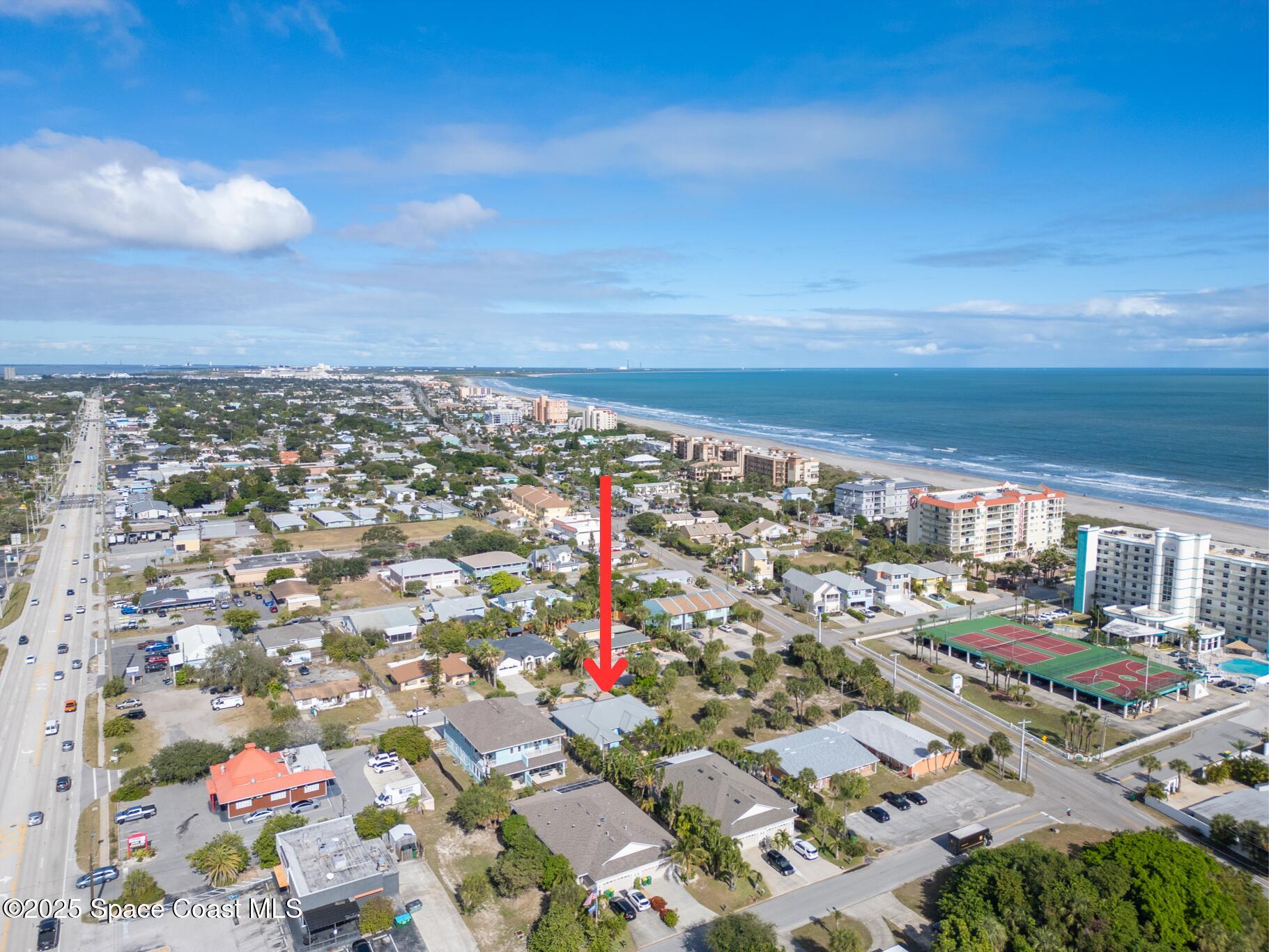 131 Harding Avenue, Unit 131 & 129 Cocoa Beach, FL 32931 - Photo 2 of 47 an aerial view of multiple house
