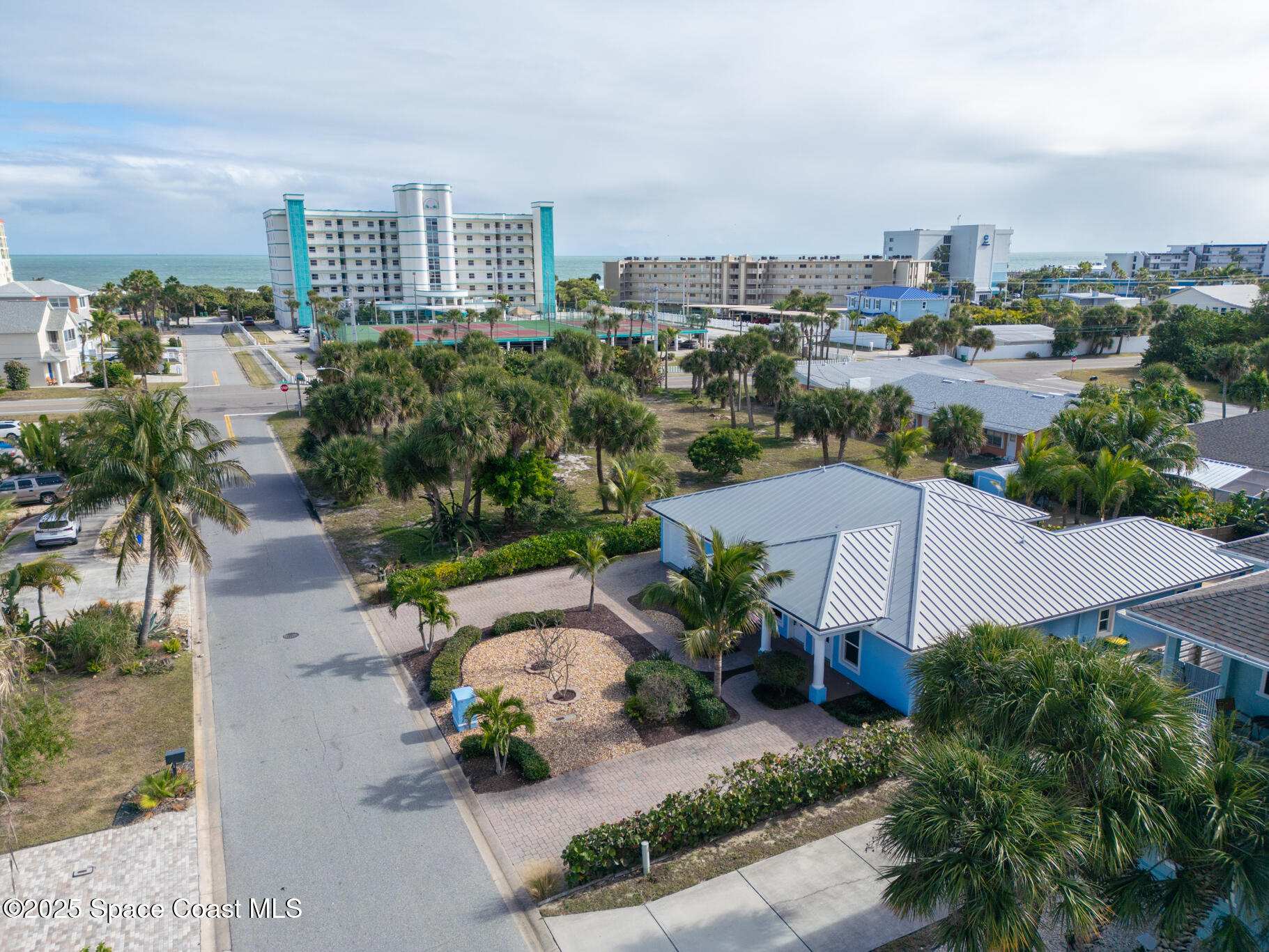 131 Harding Avenue, Unit 131 & 129 Cocoa Beach, FL 32931 - Photo 36 of 47 an aerial view of a city