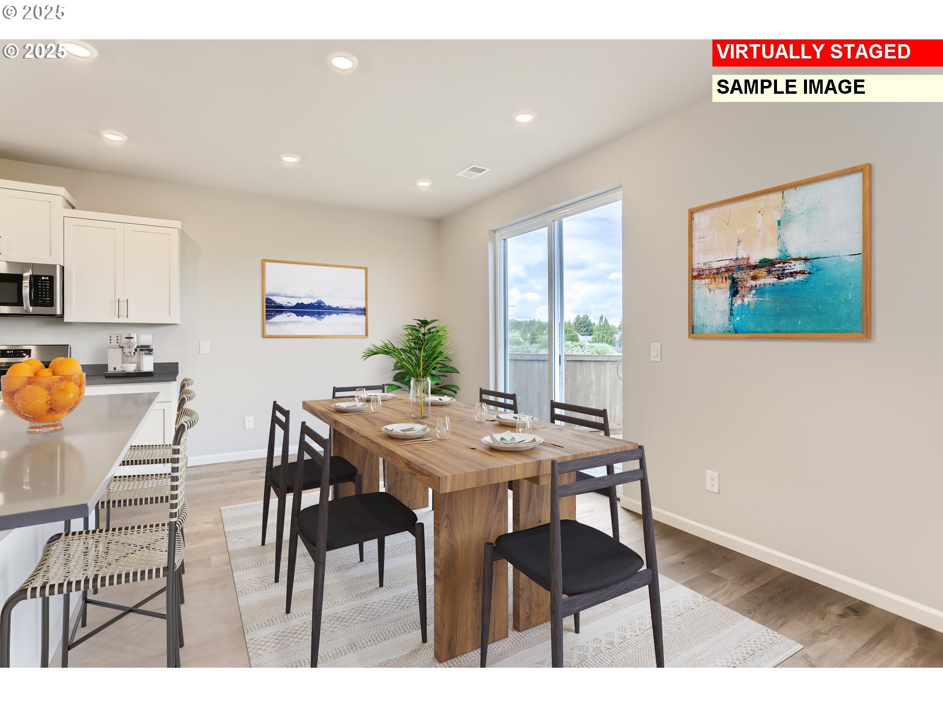 2642 Mount St Helens Avenue Southeast Salem, OR 97302 - Photo 4 of 19 a view of a dining room with furniture and wooden floor