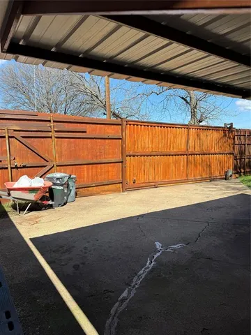 a backyard of a house