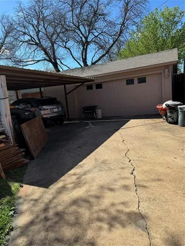 a backyard of a house