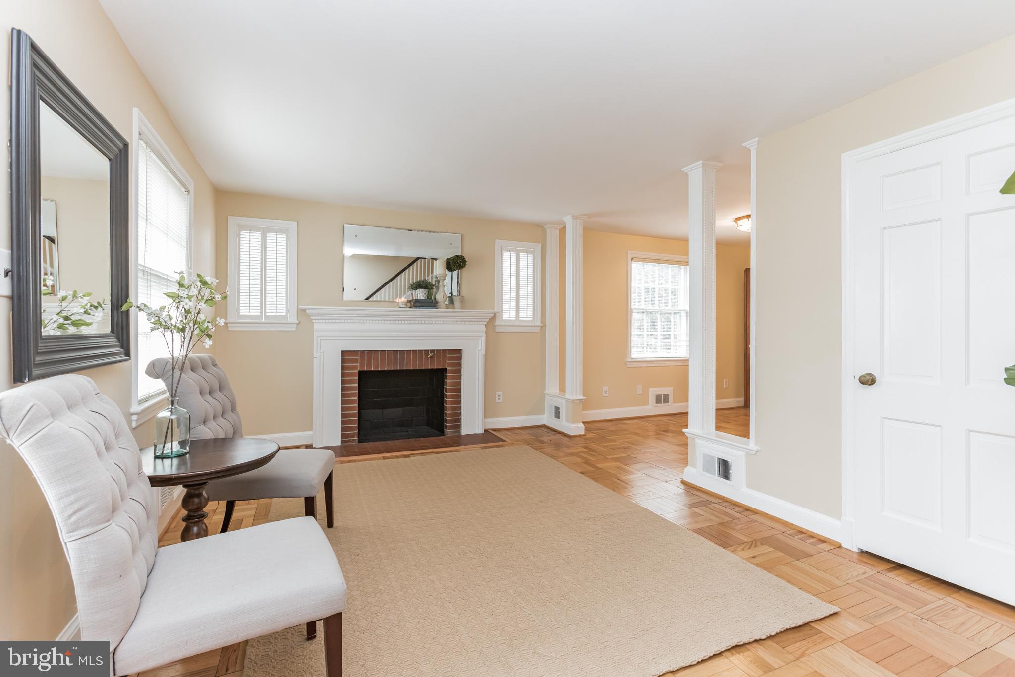 2803 Cameron Mills Road Alexandria, VA 22302 - Photo 2 of 32 Living room, decorative fireplace