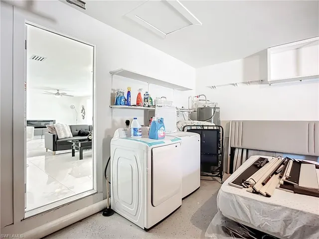 a room with storage and utility