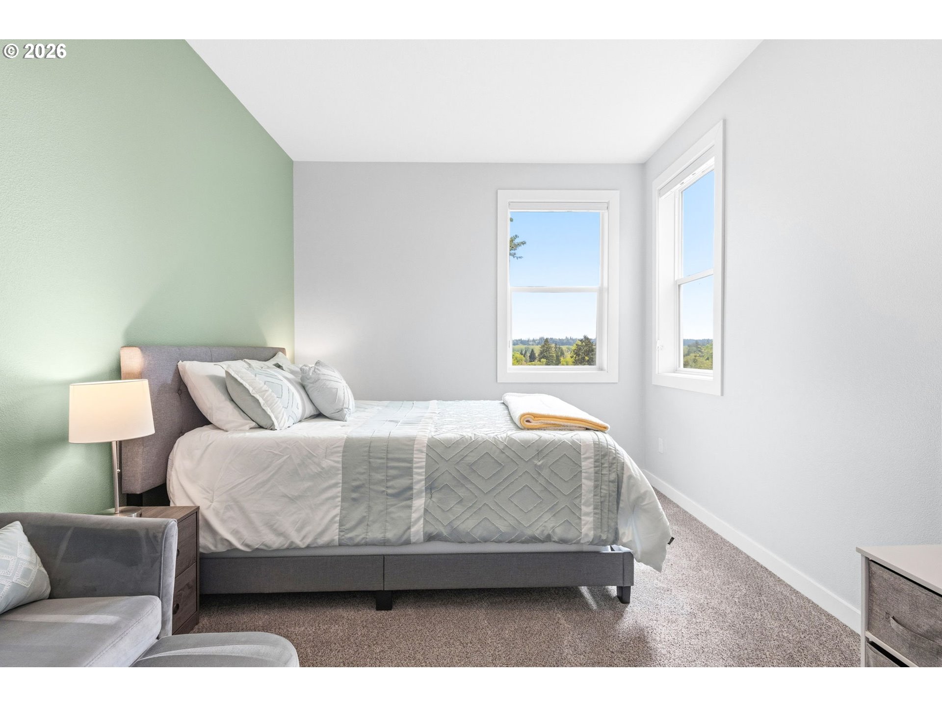 1372 Overview Street Northwest Salem, OR 97304 - Photo 37 of 45 a room with a bed and a couch