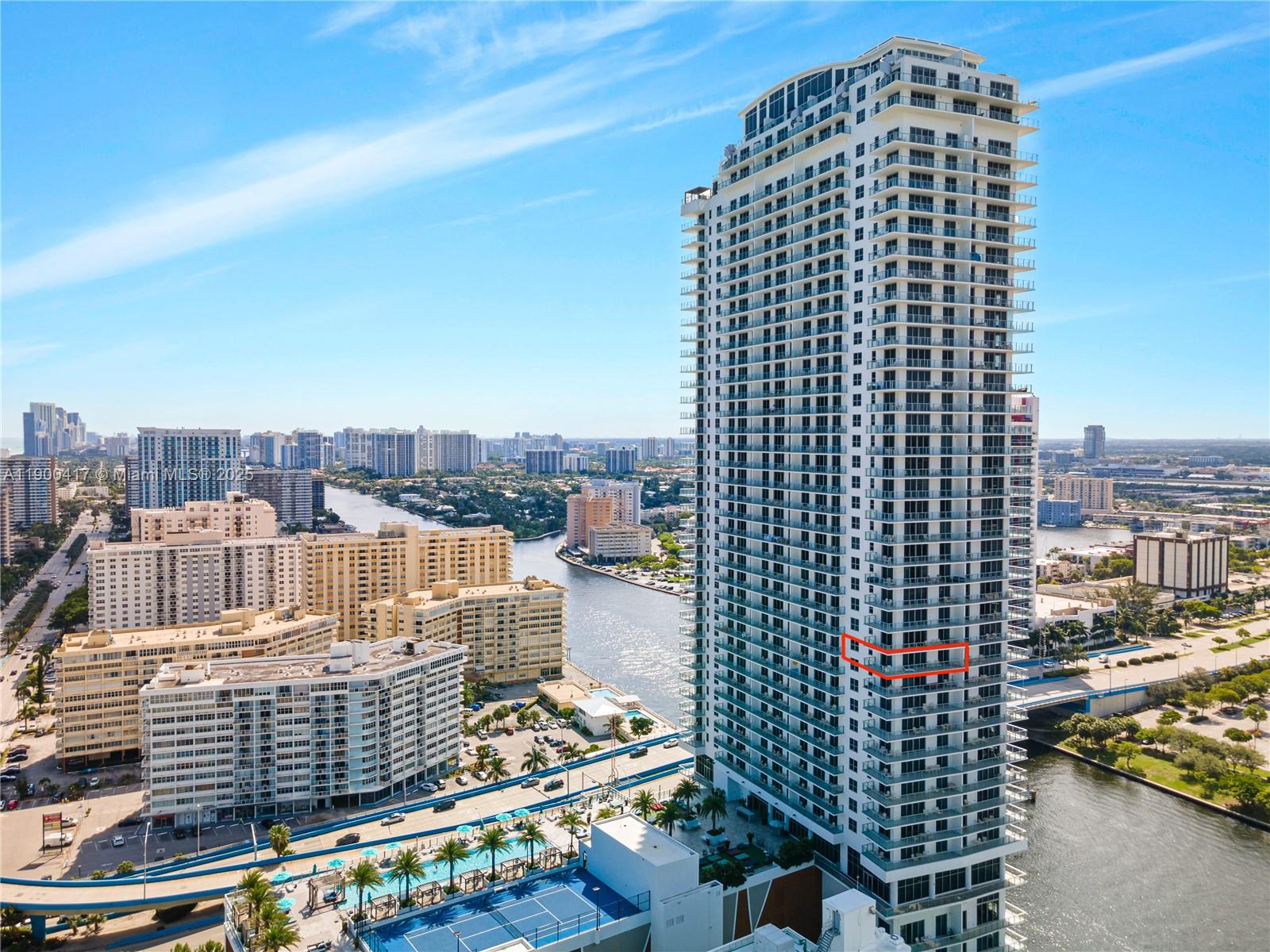 4010 South Ocean Drive, Unit R1701 Hollywood, FL 33019 - Photo 45 of 48 a city view with tall buildings