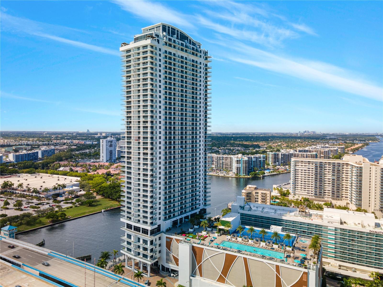 4010 South Ocean Drive, Unit R1701 Hollywood, FL 33019 - Photo 46 of 48 a city view with tall buildings