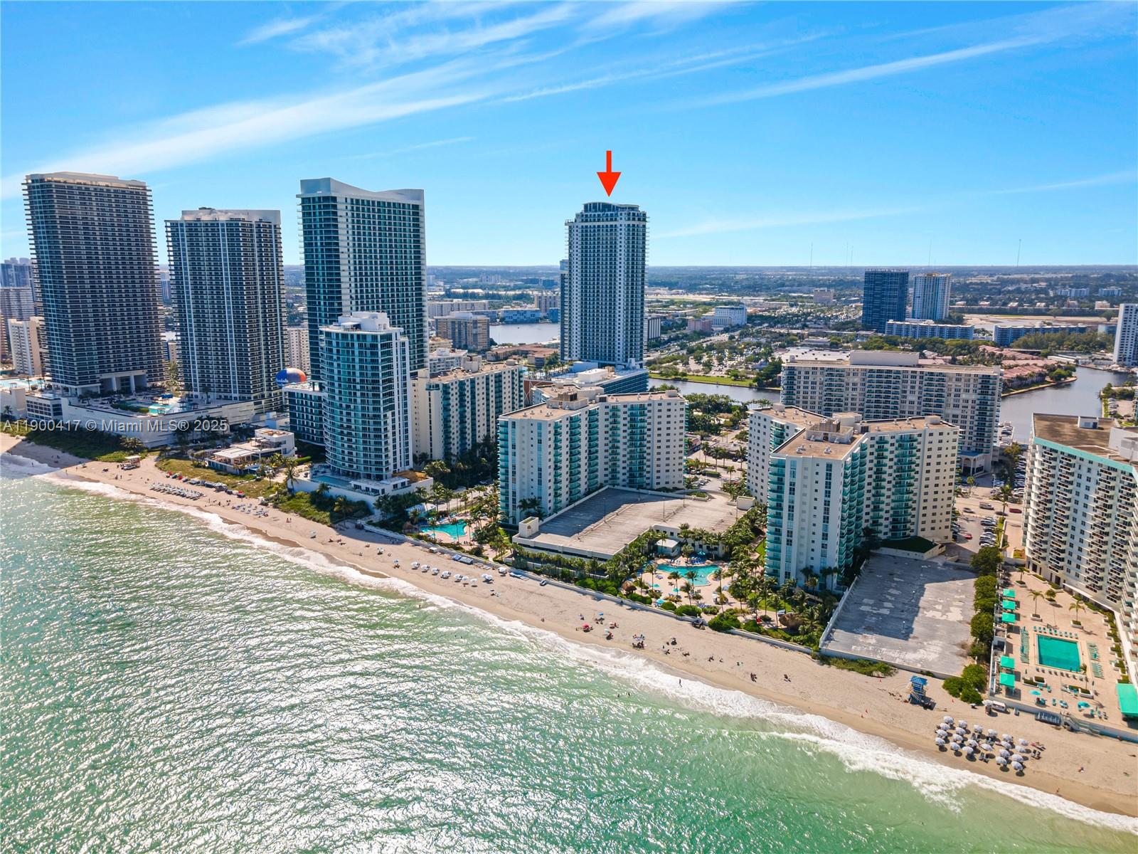 4010 South Ocean Drive, Unit R1701 Hollywood, FL 33019 - Photo 48 of 48 a city view with tall buildings