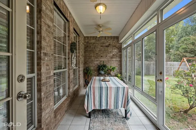 a view of a door and chair