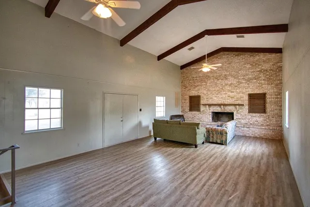 a view of a swimming pool and an ocean view
