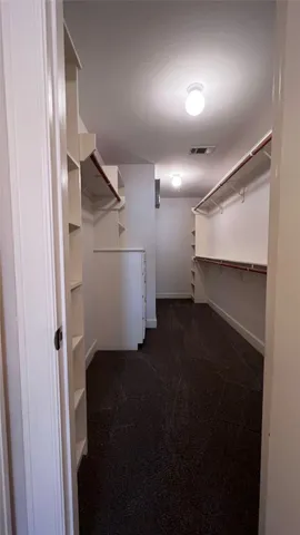 a view of walk in closet