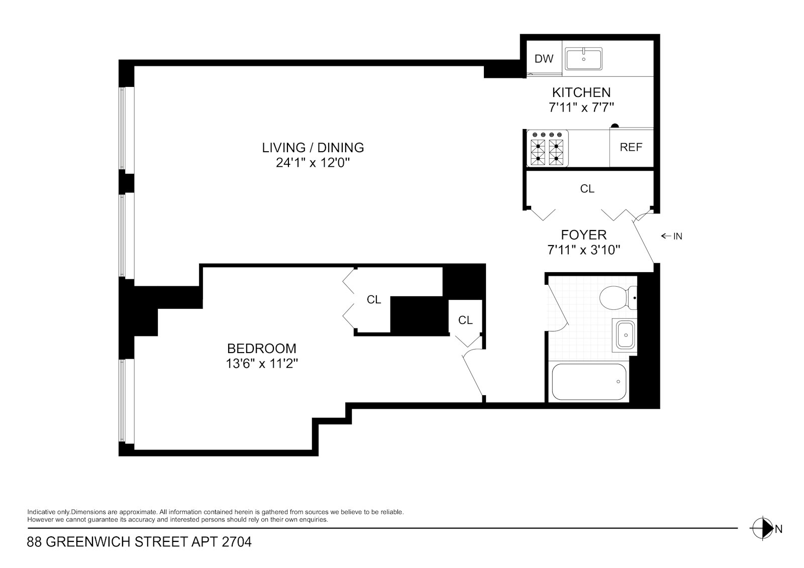 88 Greenwich Street, Unit 2704 Manhattan, NY 10006 - Photo 12 of 12 a picture of a park