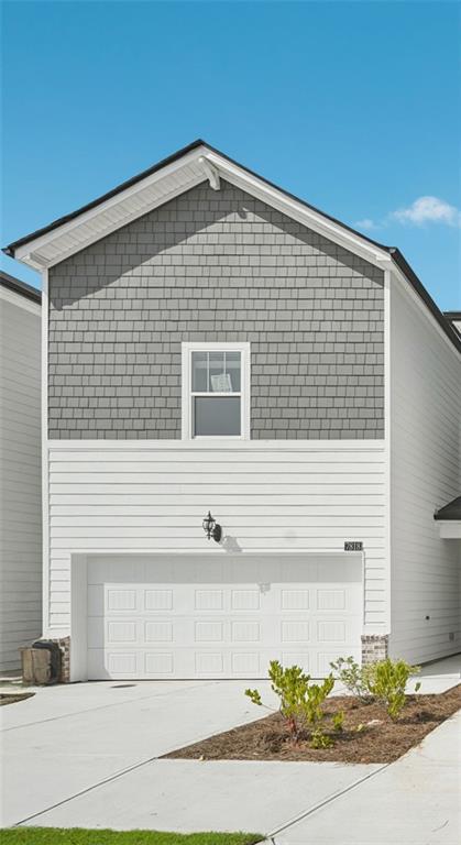 a front view of a house