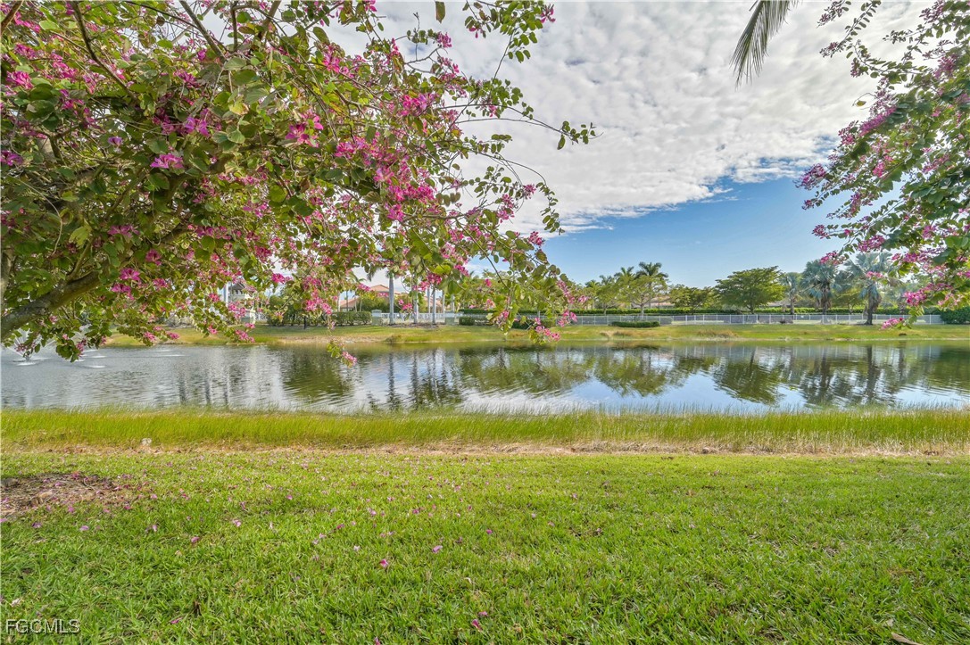 3571 Brittons Court Fort Myers, FL 33916 - Photo 32 of 42 a view of a lake with houses in the back