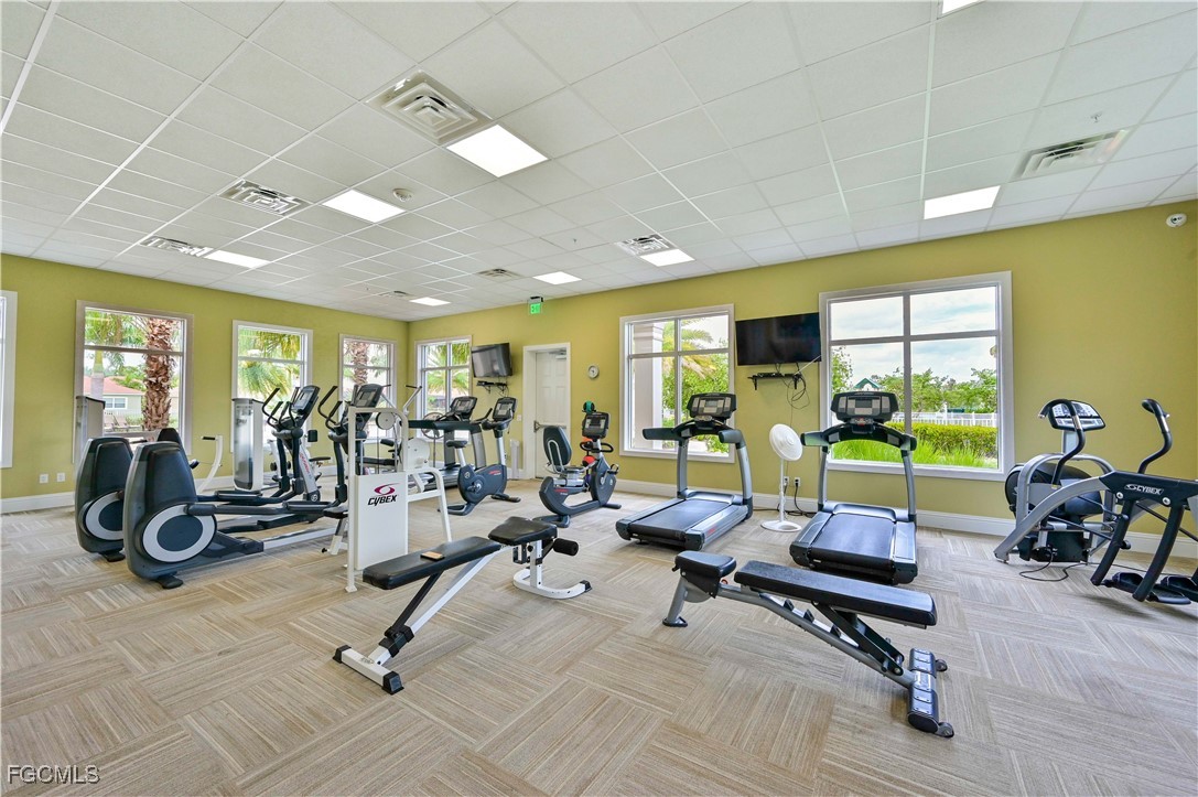 3571 Brittons Court Fort Myers, FL 33916 - Photo 41 of 42 a view of a room with gym equipment