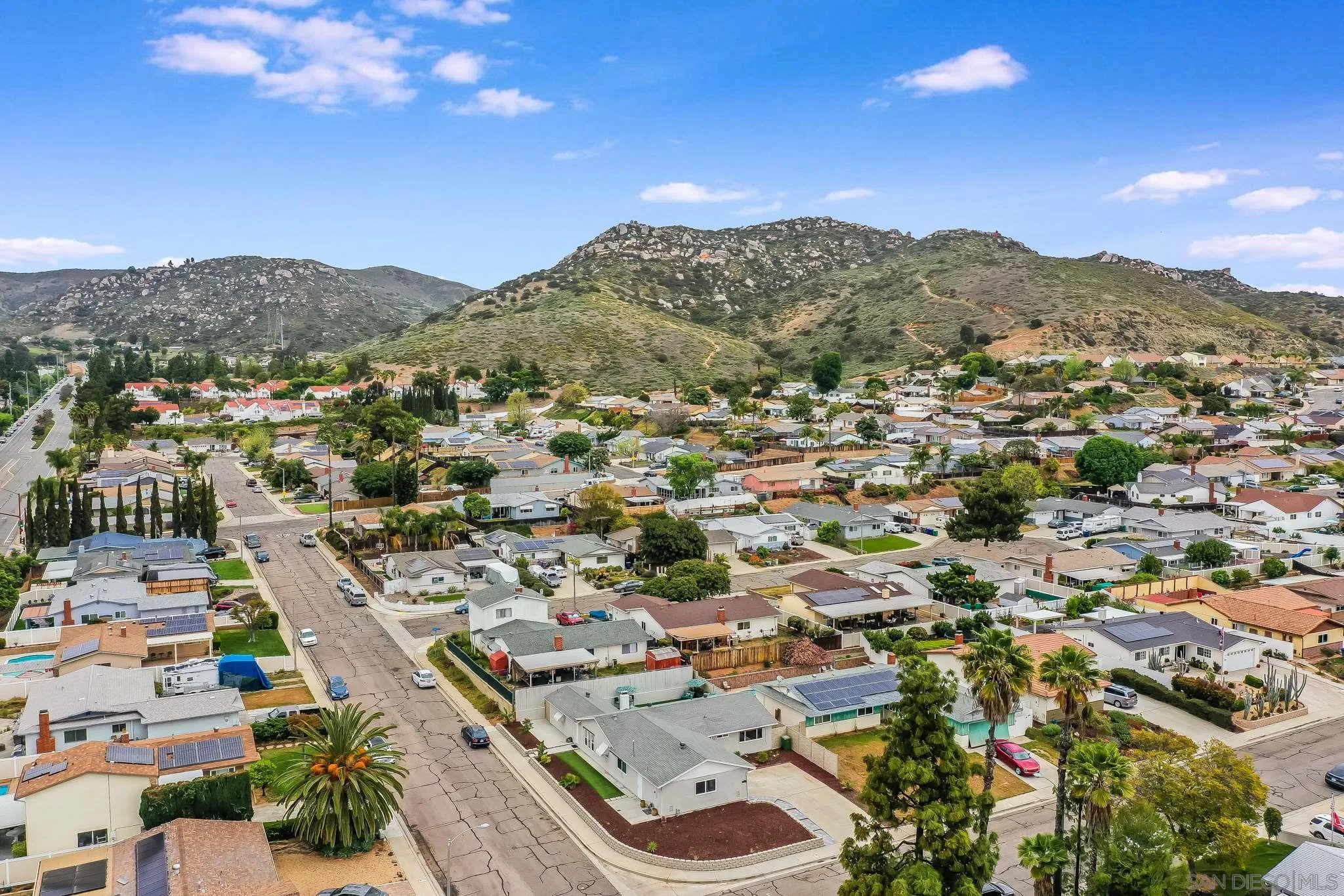 10420 Susie Place Santee, CA 92071 - Photo 26 of 26 an aerial view of residential houses with city view