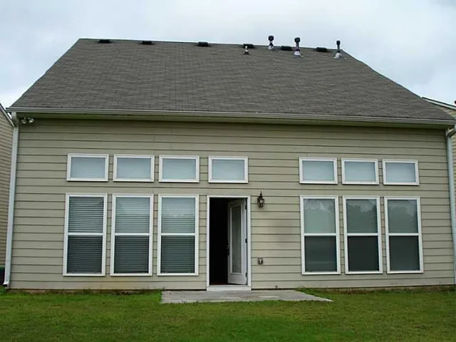 a front view of a house