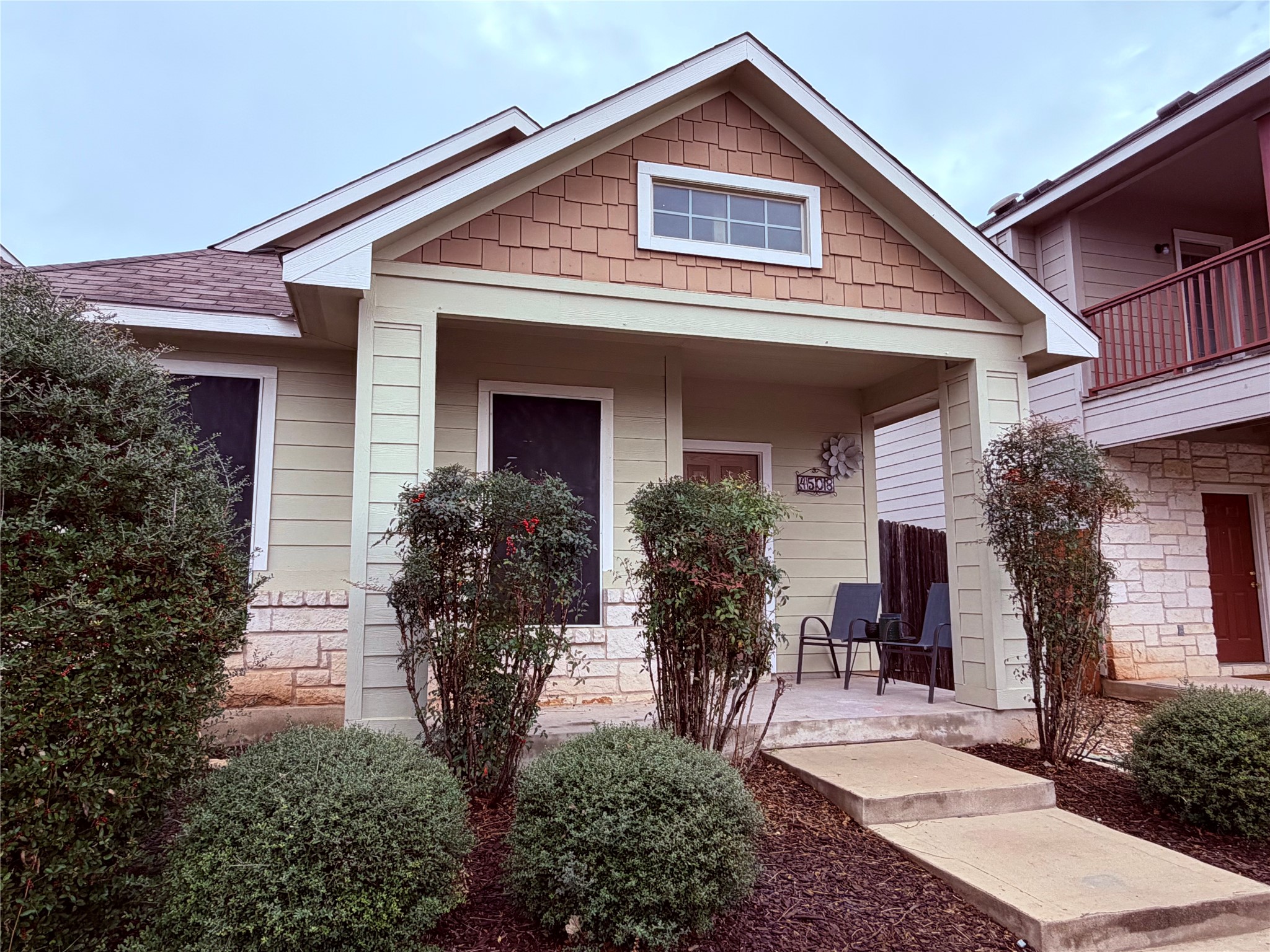 4508 Kind Way, Unit 249 Austin, TX 78725 - Photo 2 of 20 Another view of the front of the home. The community offers sidewalks that make it great for walks!