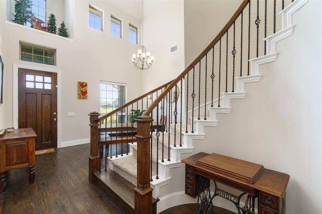 191 Daniel Drive Van Alstyne, TX 75495 - Photo 7 of 30 a view of entryway and hall with wooden floor