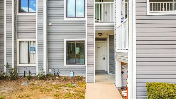 a view of a door with a outdoor space