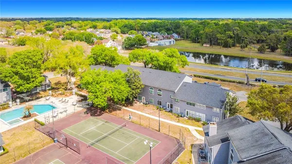 a view of a city with an ocean view