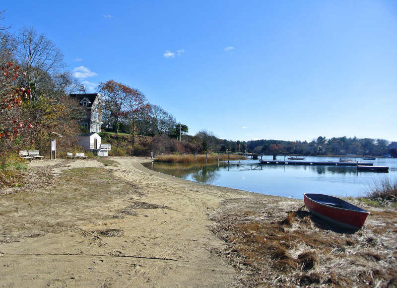 140 Scraggy Neck Road Cataumet, MA 02534 - Photo 5 of 39 a view of a lake with houses