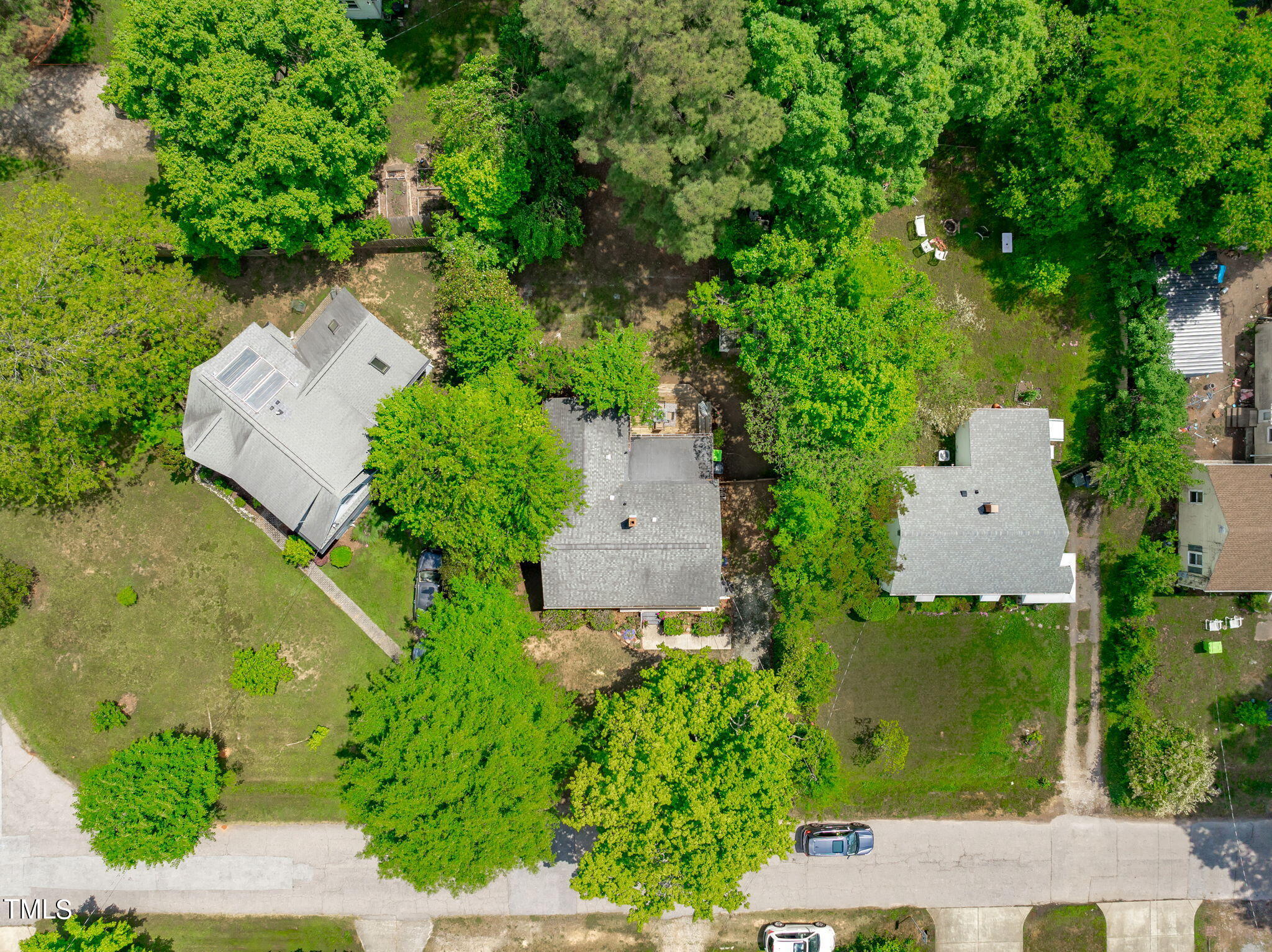 816 Colleton Road Raleigh, NC 27610 - Photo 37 of 49 an aerial view of a house with a garden