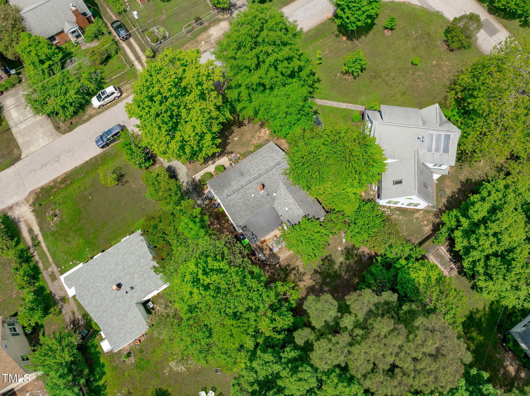 816 Colleton Road Raleigh, NC 27610 - Photo 38 of 49 an aerial view of a house with a garden