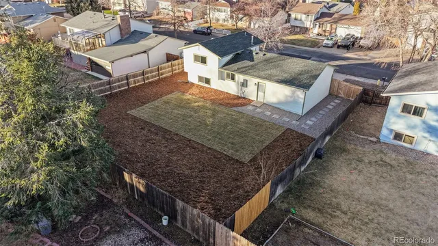 a view of a house with roof deck