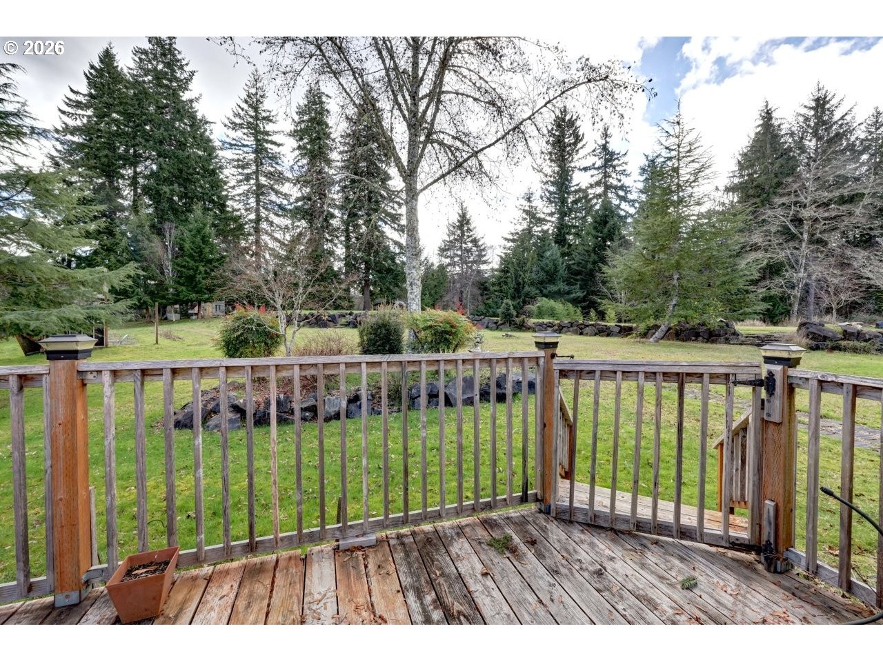 91828 Akerstedt Road Astoria, OR 97103 - Photo 40 of 48 a view of a deck with a yard