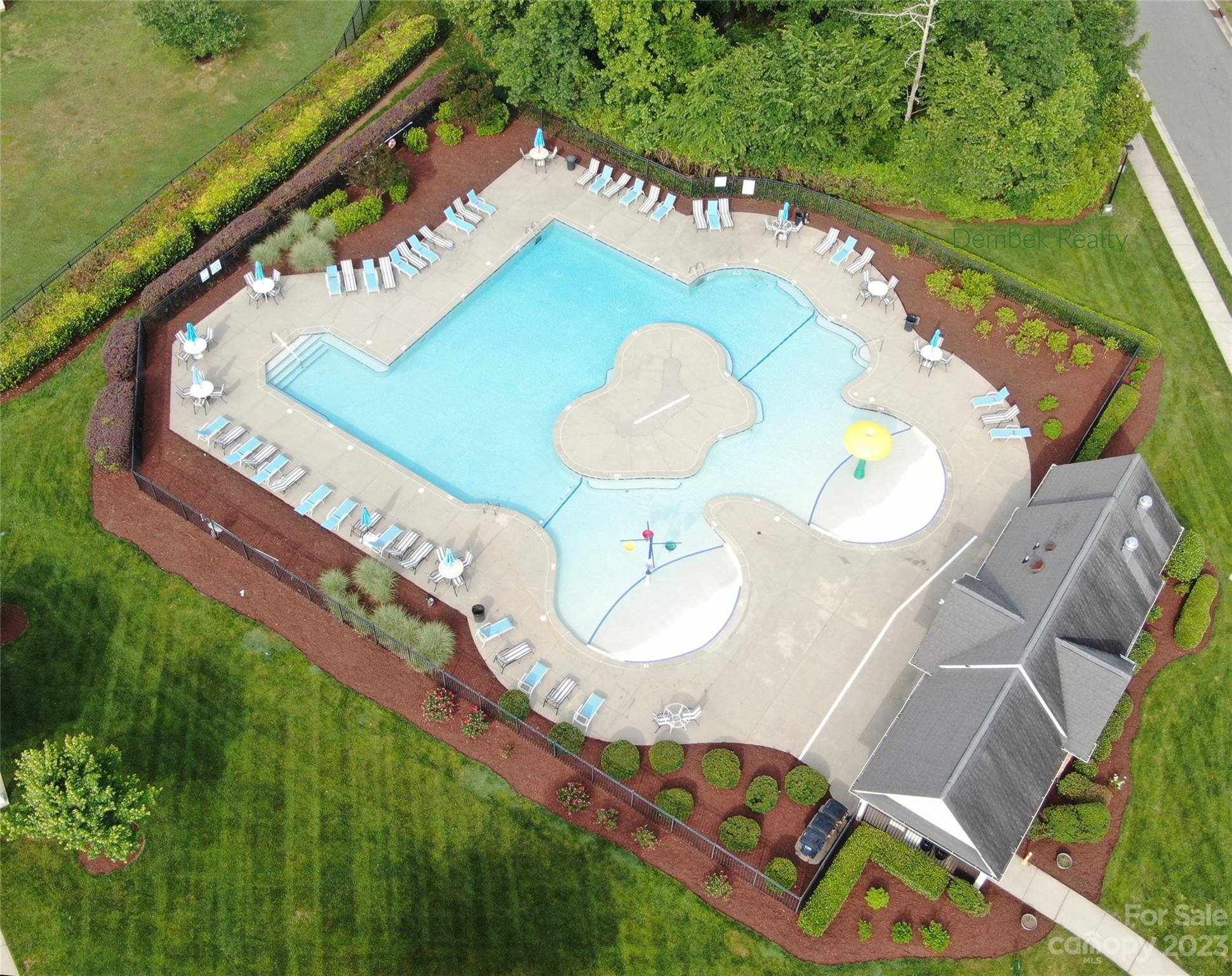 3004 Potomac Road Indian Trail, NC 28079 - Photo 27 of 31 a aerial view of a swimming pool with a yard