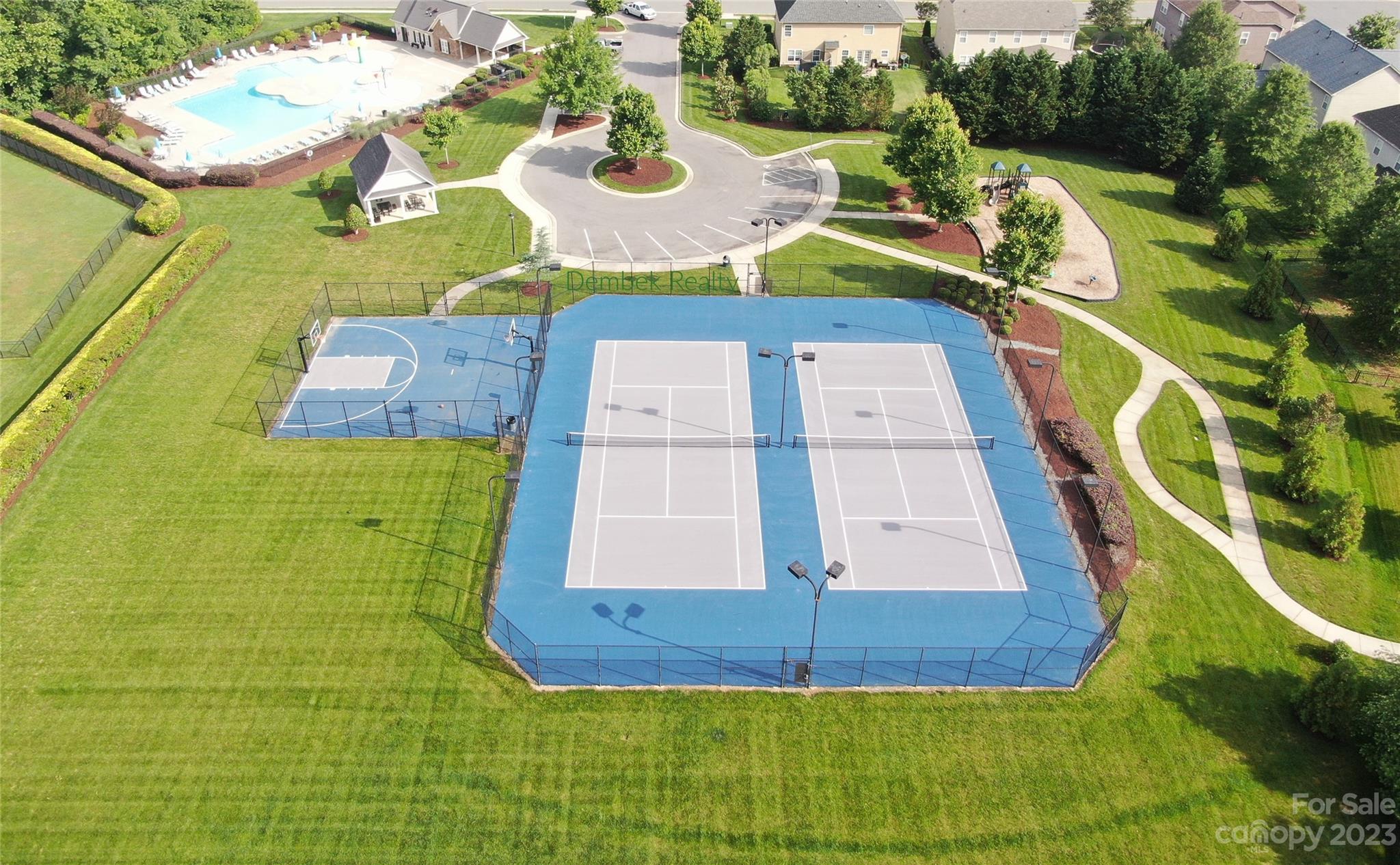 3004 Potomac Road Indian Trail, NC 28079 - Photo 31 of 31 an aerial view of residential houses with outdoor space and swimming pool