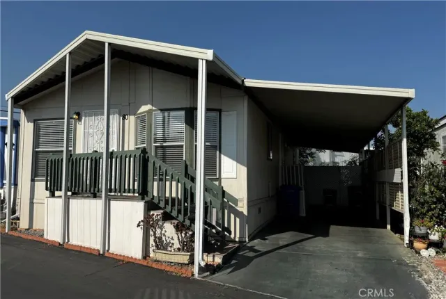 a view of a house with a glass door