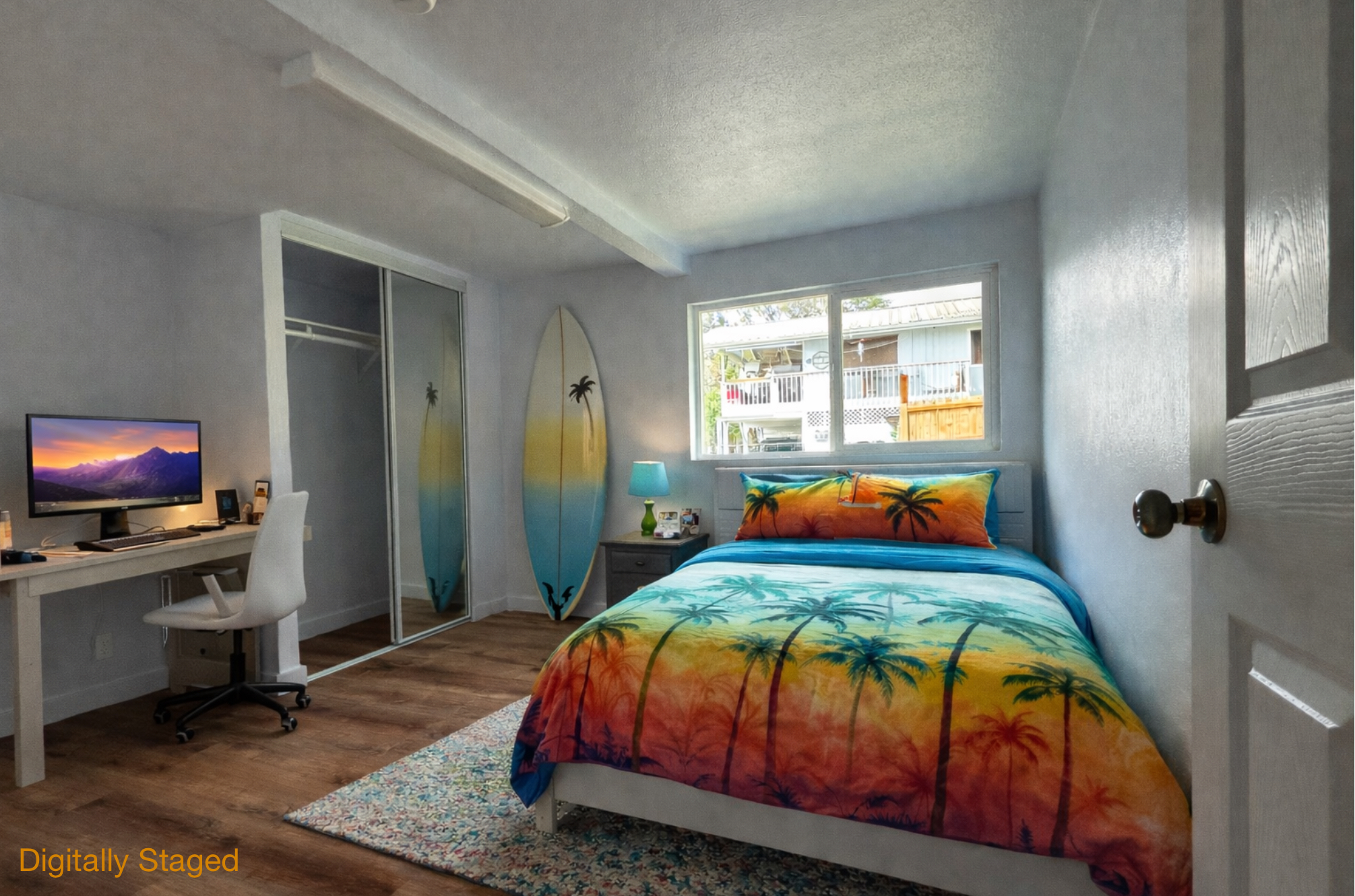 82-6136 D Road, Unit B Captain Cook, HI 96704 - Photo 8 of 30 a bed sitting in a bedroom next to a window