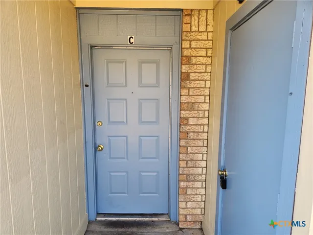 a view of front door
