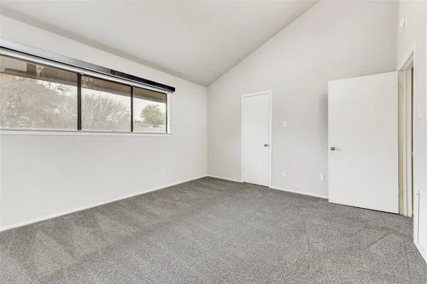 an empty room with window