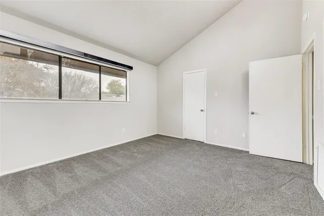 an empty room with window