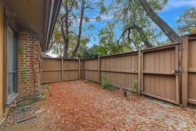a backyard of a house