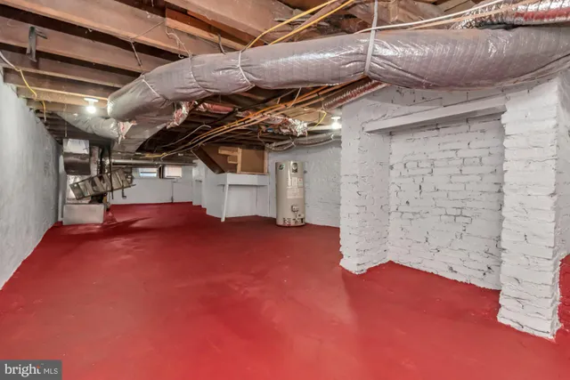 a view of storage and utility room