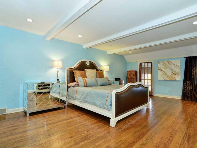 4850 Old Boston Road Whitehall, PA 15227 - Photo 15 of 25 Bedroom. Impressive describes this huge 23 x 15 master bedroom with gleaming hardwood floors, painted beams & wall to wall custom shelving! So much space! There is a huge walk-in adjacent closet and three closets in the hallway, too!