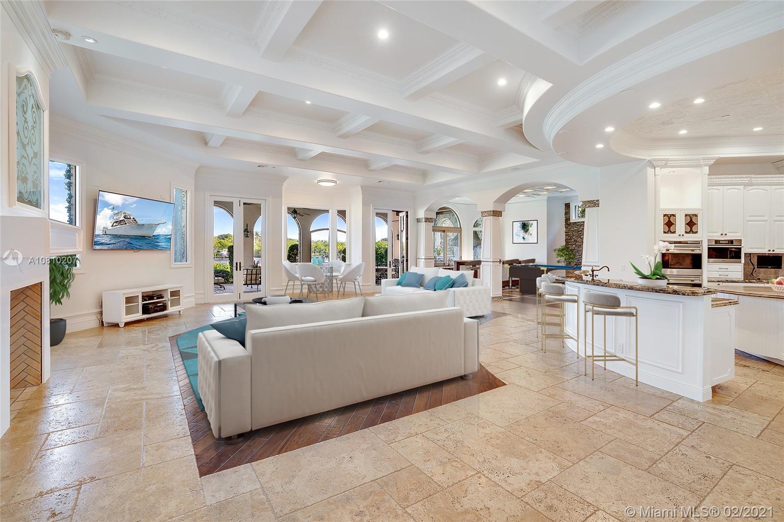 494 Mariner Drive Jupiter, FL 33477 - Photo 3 of 34 Virtually Staged Great Room