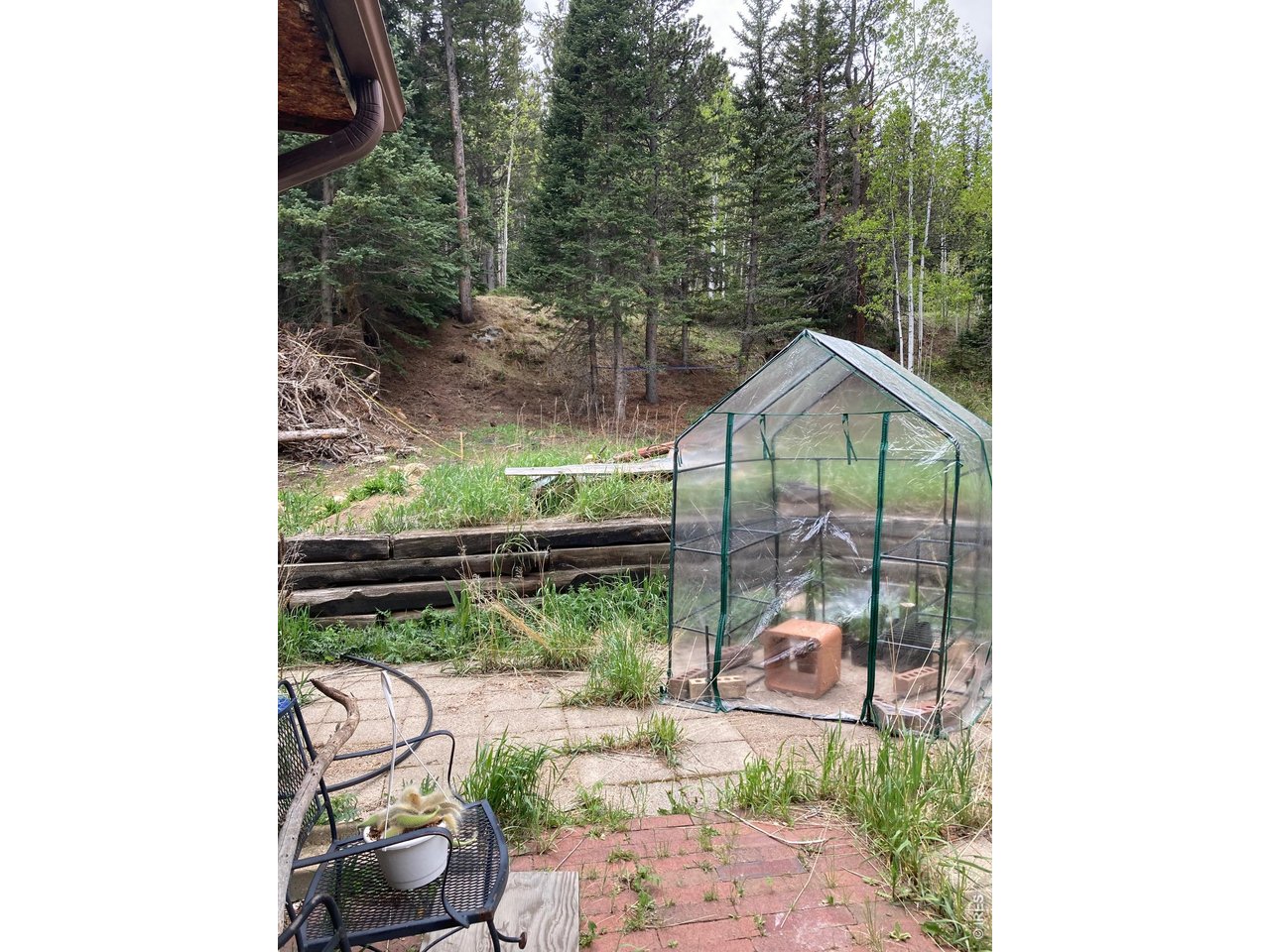 1064 Cold Springs Road Nederland, CO 80466 - Photo 16 of 48 a small yard with table and chairs next to a yard